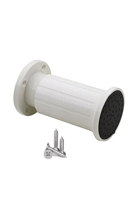 Genel Markalar 4 Adet 10 Cm Polimer (SERT PLASTİK) Dolap Ayak Ayarlı- Vidalı - Tv Ünitesi Ayak-komidin Ayak-