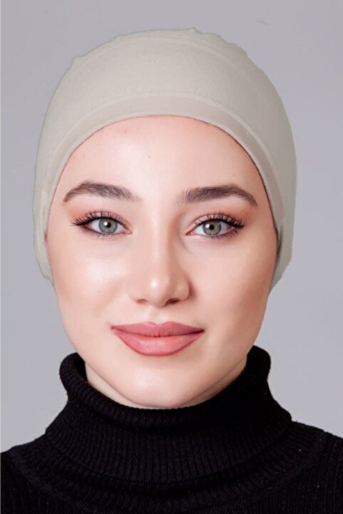 nanak Taş Rengi (TEN RENGİ) Likralı Kaymayan Bone