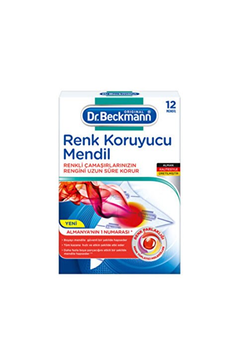 Genel Markalar Dr. Beckmann Renk Koruyucu Mendil 12'li