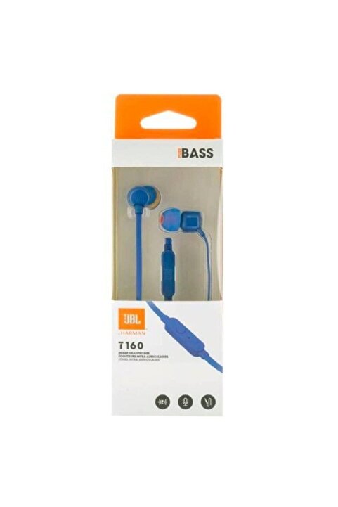JBL T160 Kulak Içi Kulaklık Mavi