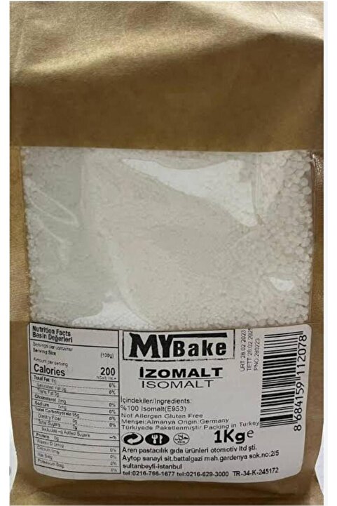Genel Markalar TOZ İZOMALT ŞEKER MY BAKE 1 KG