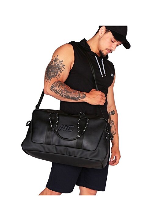 MUSCLECLOTH Elite Kordonlu Spor Çanta Siyah 30 L