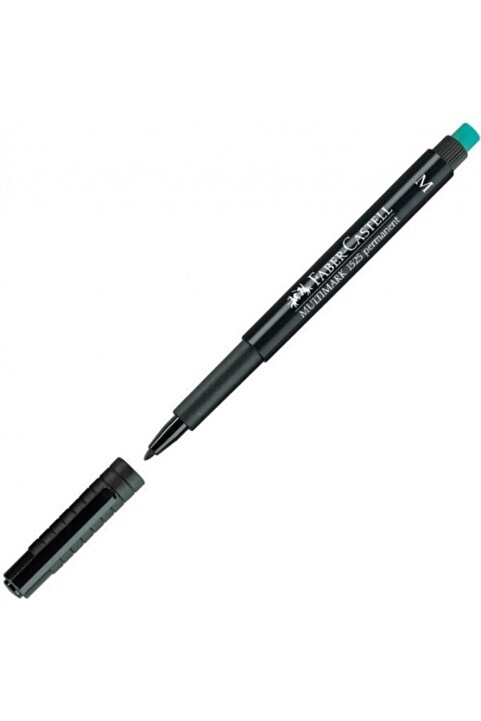 Faber Castell 1525 Permanent Asetat Kalem (m) Siyah