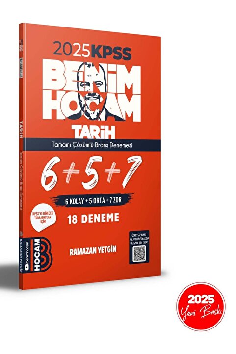 Benim Hocam Yayınları 2024 KPSS Tarih Tamamı Çözümlü 6+5+7 Deneme