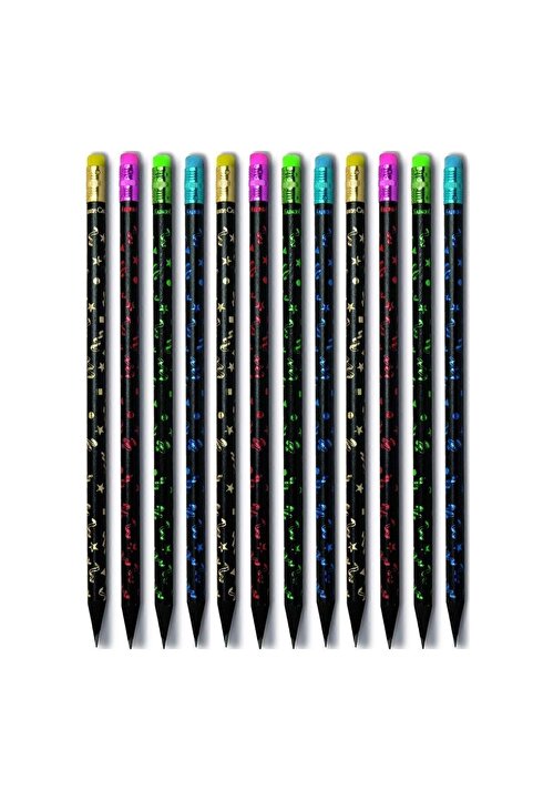 Faber Castell Faber-castell Party Silgili Kurşun Kalem 12 Adet