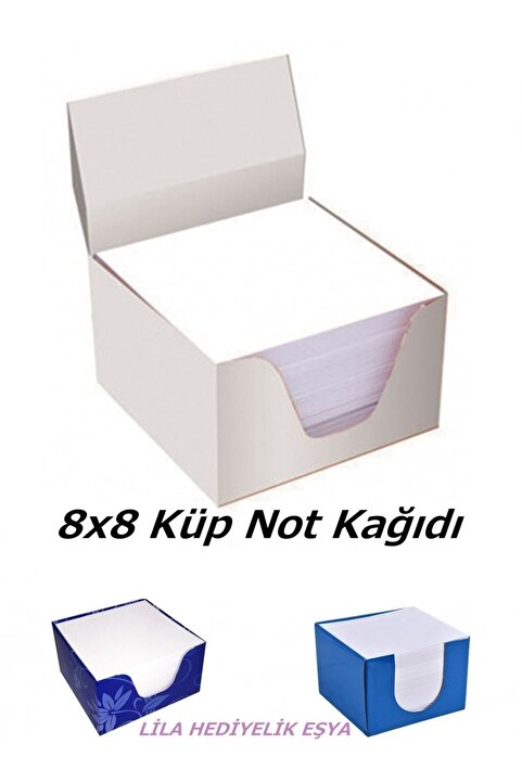 Genel Markalar 1 Adet X 500 Yaprak Küp Not Kağıdı 8x8 Cm / Not Kağıdı / Küp Blok Not / 1x500 Yaprak Not Kağıdı