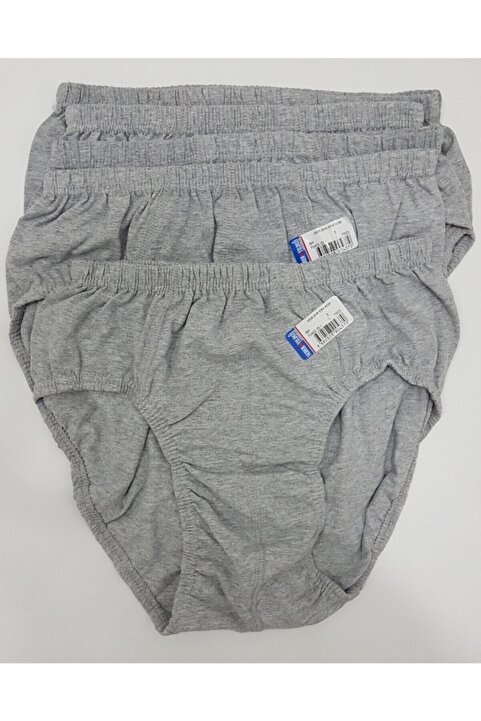 Seher Yıldızı Gri Renk 5 Adet Erkek Slip Külot