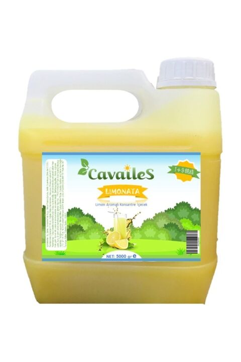 Cavailes Cavaliers Konsantre Limonata Aromalı Içecek 50 Kg Limonata (1/9 ORAN) 5 Kg