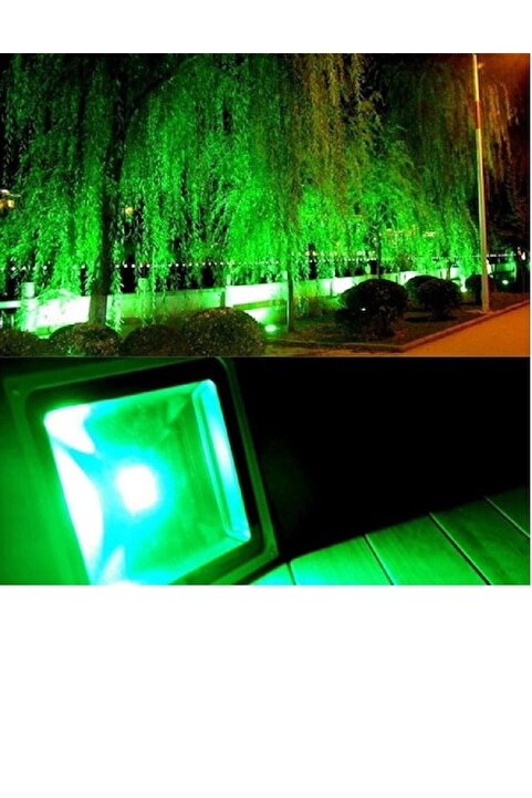 Genel Markalar 50 Watt Yeşil Led Projektör - Alüminyum Döküm Kasa Dış Ortam