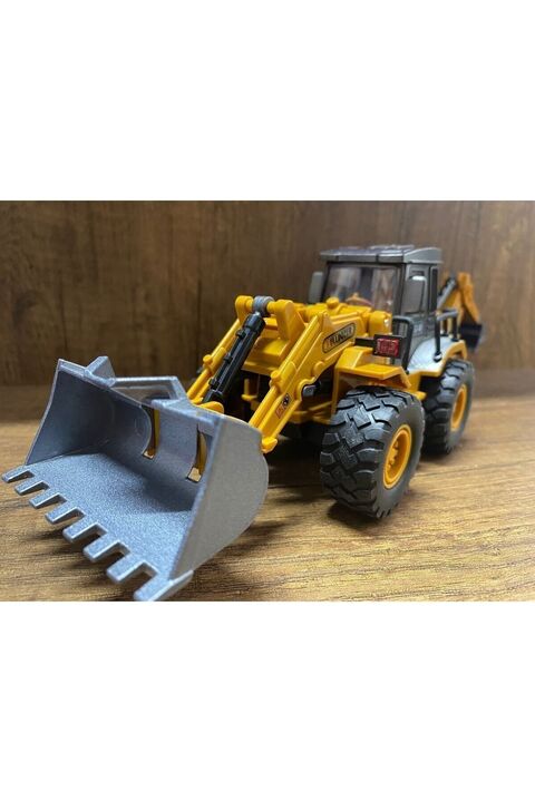 scntoys Buldozer Oyuncak Metal Kepçeli Glw Iş Makineleri Oyuncak Kepçe Bulldozer Iki Taraflı Kepçe