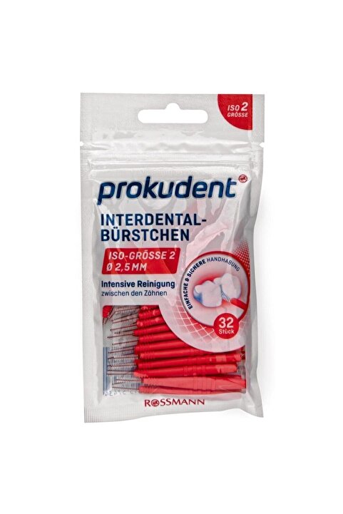 Prokudent Arayüz Fırçası Tel Çap 0,5 Mm - Fırça Çap 2,5 Mm (32 Adet)