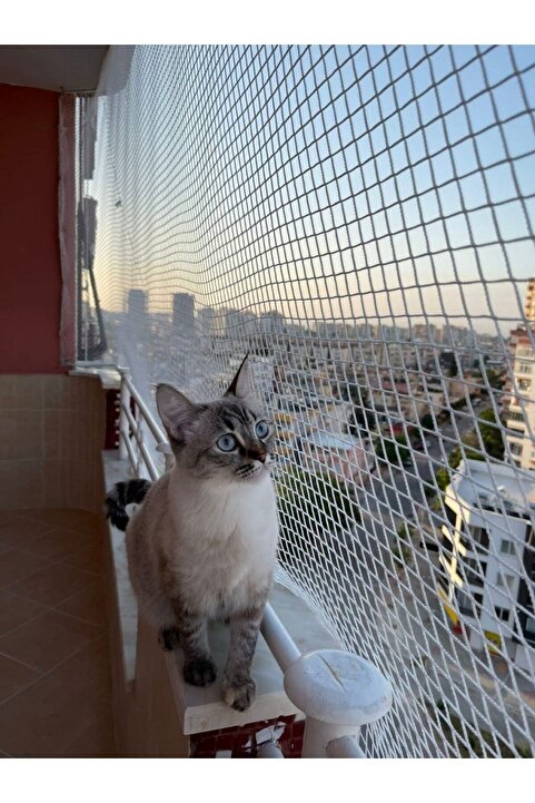 Netlife Kare Kesim 1mm 100*325cm Kedi Filesi Bahçe Filesi Kuş Filesi Balkon Filesi