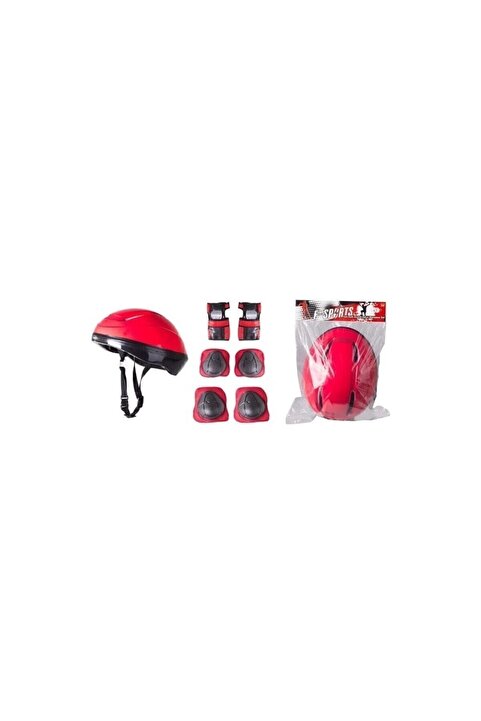 Green Paten Koruyucu Set Dizlik Dirseklik Kasklı Set Bisiklet Koruyucu Set Scooter Koruyucu Set