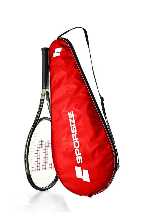 Sporsize Tennis Racket Cover Tenis Raketi Kılıfı Çantası Kırmızı ( Sadece Kılıf )