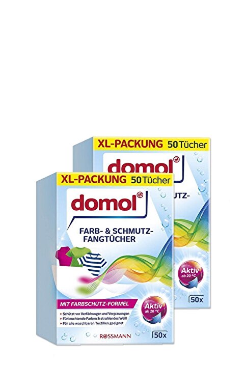 Domol Renk Ayırıcı Mendil 50'li (2 Adet)