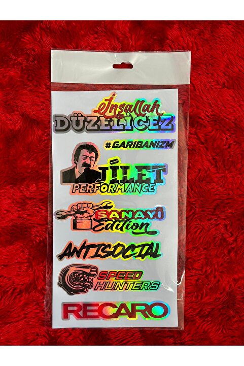 Etiket Oto Aksesuar HOLOGRAMLI ETİkET ARABA ARKA CAM YAZILARI HOLOGRAMLI YENİ