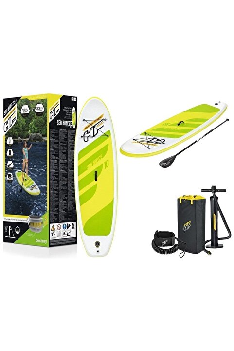 Bestway 65340 Paddle Şişme Kano Sörf Tahtası-çantalı Set Kürek Ve Pompa Dahil 305x84x12 Cm
