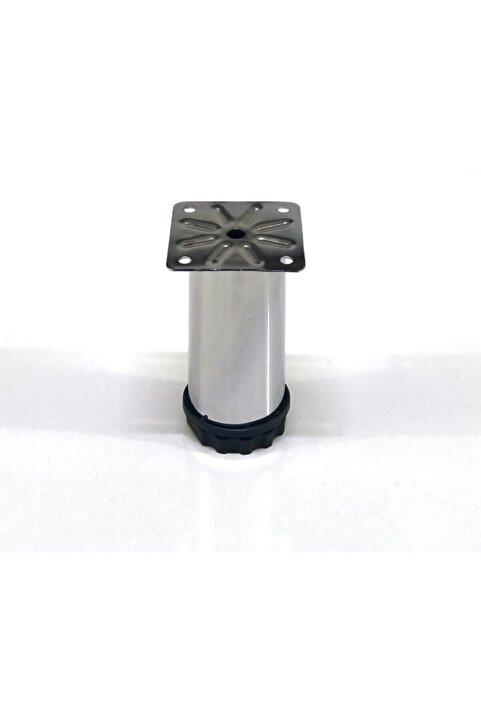 Genel Markalar 4 Adet Metal Baza Dolap Ayağı 5 Cm Krom (vidalar Dahil)