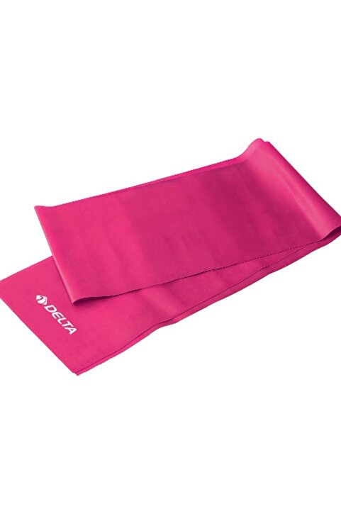Delta Pilates Bandı Orta Sert 120 x 15 cm Egzersiz Direnç Lastiği (Uç Kısmı Açık)