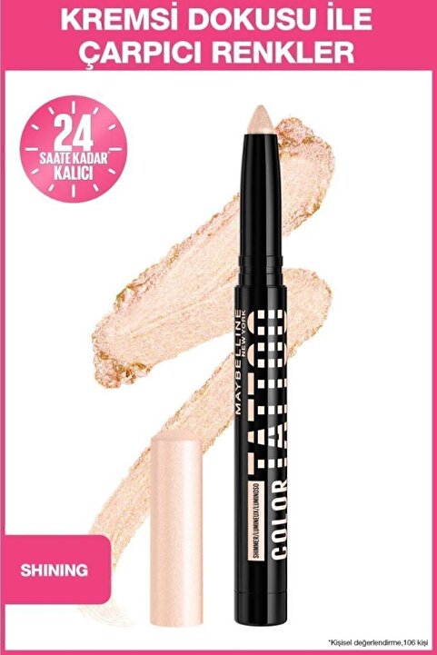 Maybelline New York Color Tattoo 24h Eye Stix Kaş Kalemi & Göz Farı - Shining