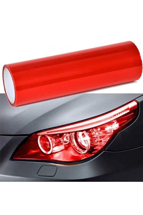 MeyZone Far Stop Filmi Far Folyosu Kırmızı Far Çizik Çizilme Engelleyici Folyo 100cm X 30cm
