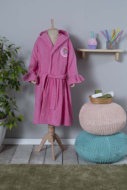 Winx By Karaca Home Bloom Pembe %100 Pamuk 6-8 Yaş Bornoz