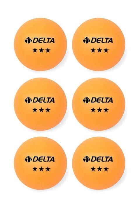 Delta 6 Adet Turuncu Masa Tenisi Topu ( Pinpon Topu )