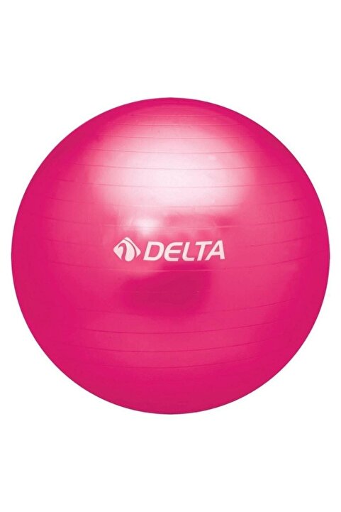 Delta 55 Cm Deluxe 140 Cm - 159 Cm Boy Aralığında Olanlar Için Uygun Fuşya Pilates Topu (POMPA YOK)