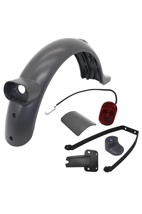 EYM scooter My Scooter Xiaomi Pro 2 Ve Mi 3 Uyumlu Çamurluk + Stop Lambası + Metal Tutucu Orjinal Takım.