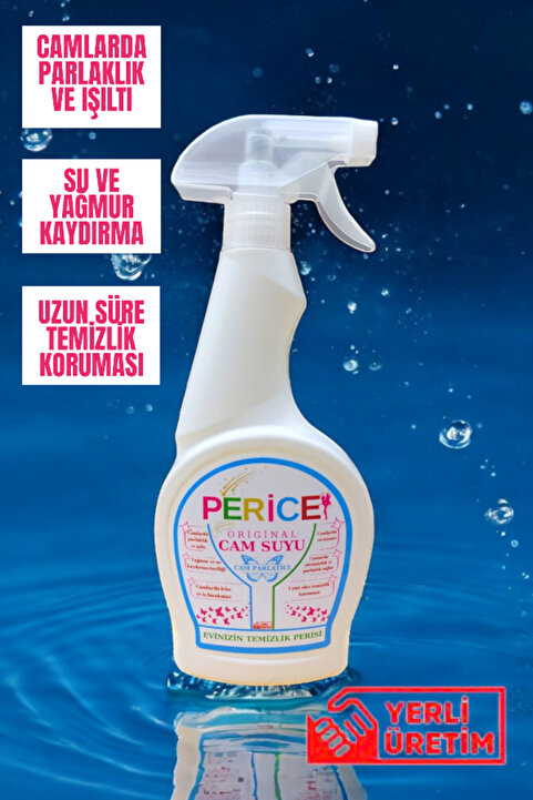 PERİCE Cam Temizleyici,parlatıcı,yağmur Kaydırıcı Ve Temizlik Koruması 500 ml