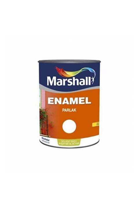 Marshall Enamel Parlak Sentetik Yağlı Boya 0.75 Lt Beyaz