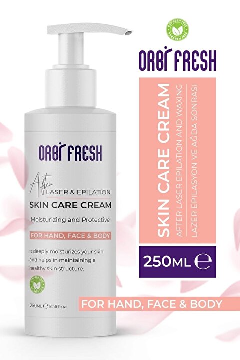 ORBIFRESH Lazer Epilasyon Ve Ağda Sonrası Leke Önleyici Tahriş Azaltıcı Bakım Kremi 250 ml