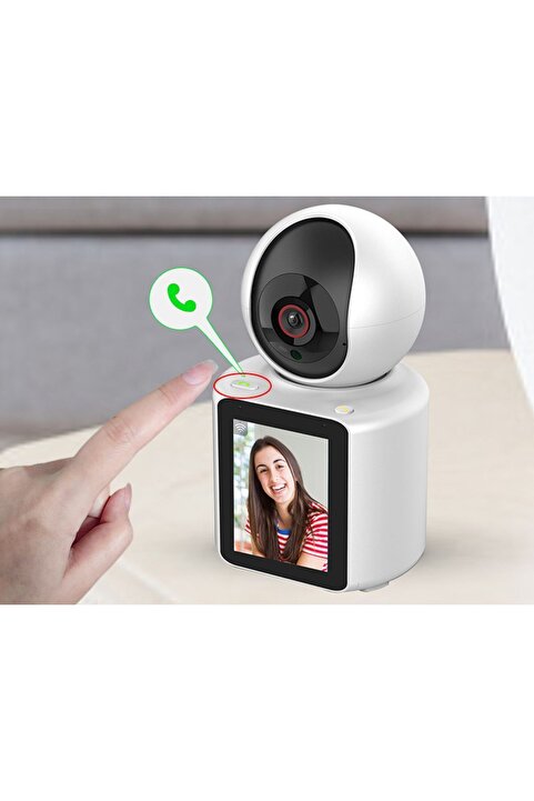 Genel Markalar LCD Ekranlı Görüntülü Konuşma Uzaktan İzleme Bebek Odası Kamerası Akıllı 1080P İP Güvenlik Kamera