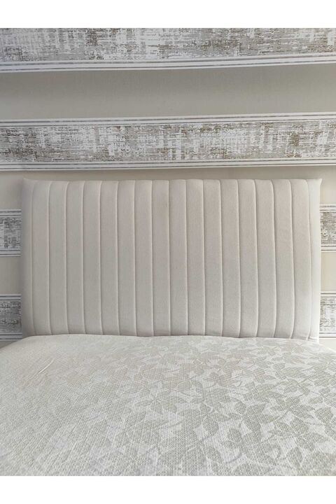ByDekor Sonne Baza Yatak Başlık Kılıfı 120 Cm Krem