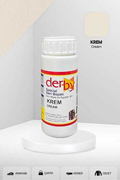 Derby Special Krem Deri Boyası 100 ml / Mont Eşya Çanta Kemer Cüzdan Ayakkabı Deri Boyası