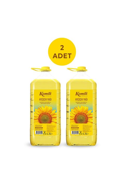 Komili KOMİLİ AYÇİÇEK YAĞI 5 LT PET ( Dar Ağız )*2 Adet