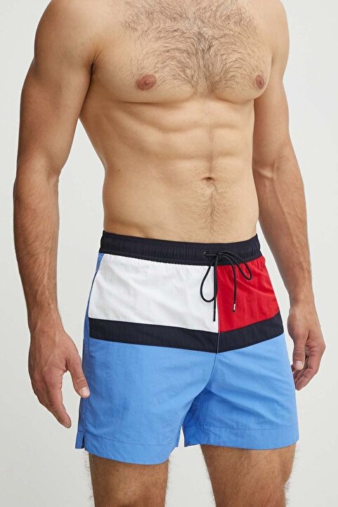 Tommy Hilfiger Erkek Marka Logolu Elastik Büzme İpli İki Yan Cepli Bir Arka Cepli Şık Görünüşlü Slim