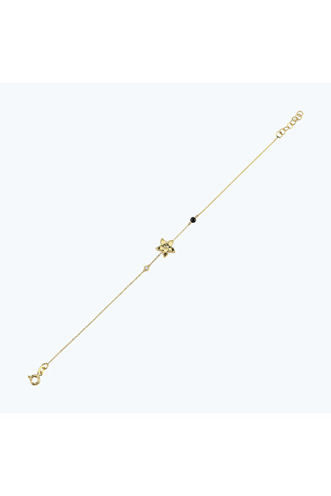 Altınbaş Pırlanta Spinel Taşlı Çiçek Bileklik