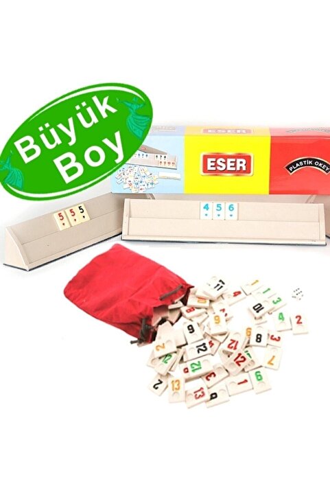ESER Plastik Okey Takımı 1. Sınıf Kalite Büyük Boy Seti