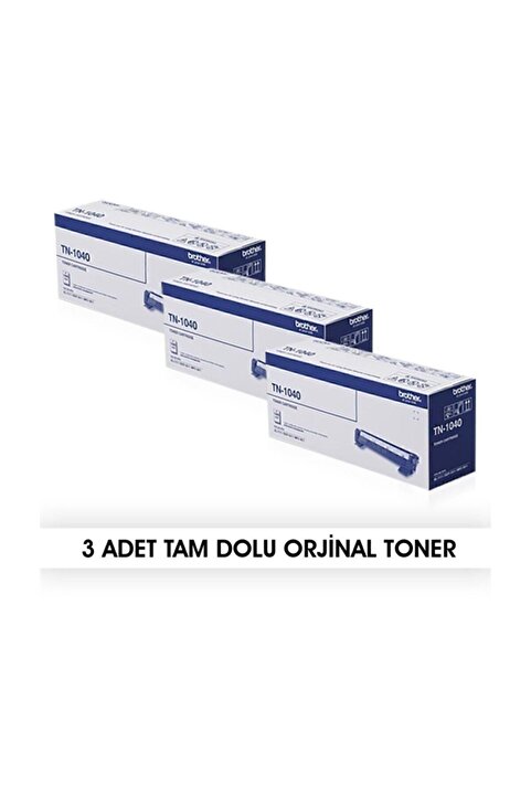 Brother 3 Adet Tn-1040 Orjinal Toner- Hl-1111 / Dcp-1511 /mfc-1811 / Mfc-1815