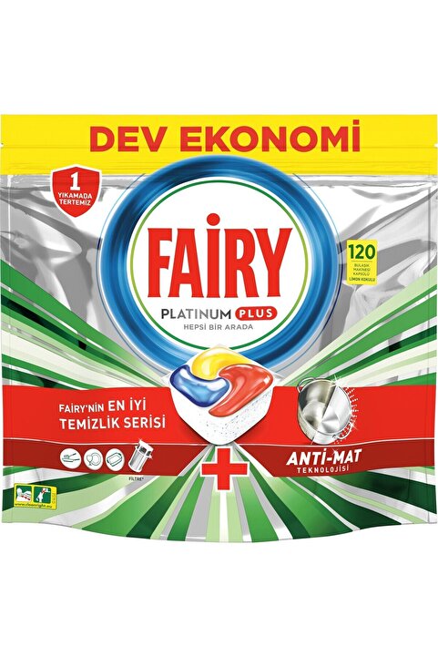 Fairy Platinum Plus Bulaşık Makinası Deterjanı Kapsül 120 Li