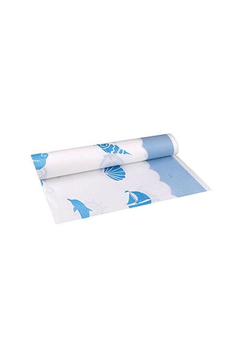 KullanAt Market Roll-up Rulo Kağıt Masa Örtüsü Marin Desenli 100 X 150cm 16 Yaprak