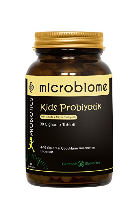 Microbiome Kids Probiyotik Ve Vitamin 30 Çiğneme Tableti - Çocuklar Için Probiyotik Ve & Vitamin