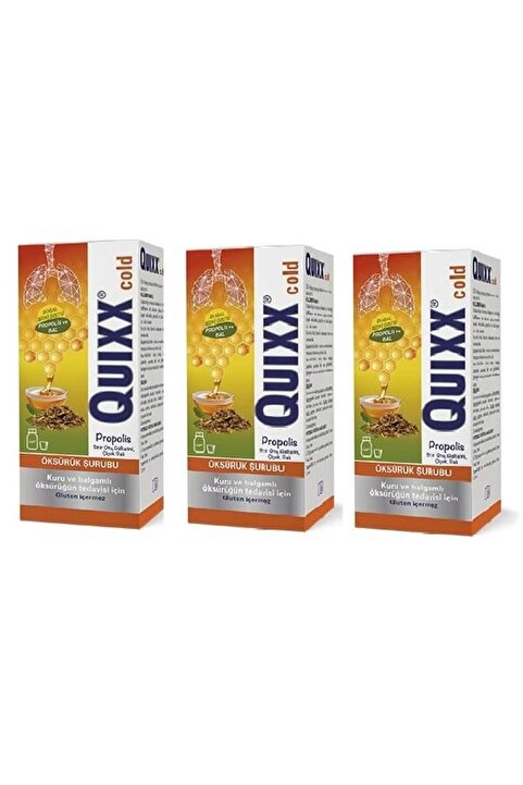 QUIXX Cold Propolis Şurup 100 ml 3 Adet
