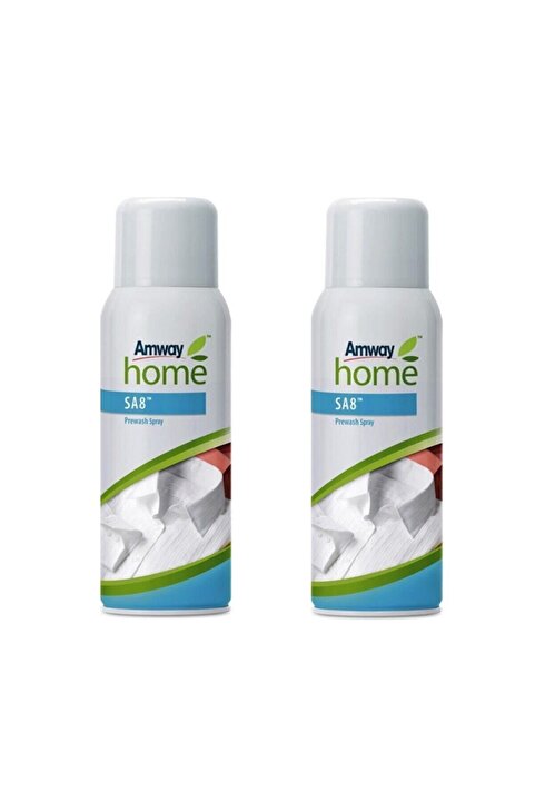 Genel Markalar Amway Home™ SA8™ Yıkama Öncesi Leke Çıkarıcı Aerosol Sprey 400ml – 2'li Avantaj Seti | Yağ, Sos & Yaka Lekelerine | Renk Güvenli