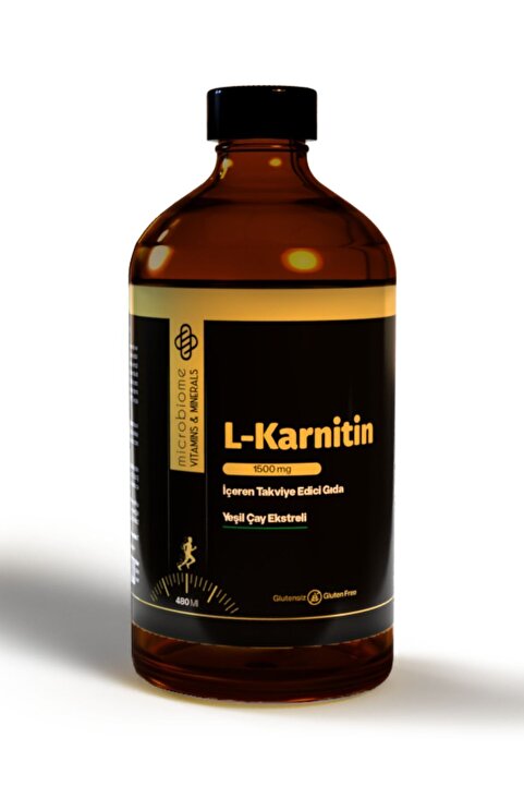 Microbiome L-karnitin Sıvı 1500 Mg 480 Ml- Yeşil Çay Ekstreli (l-carnitine Liquide)