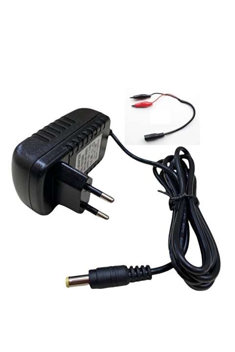 TECHCG Akülü Atv Araba Jeep 12 Volt Akü Şarj Cihazı Şarz Aleti Adaptör