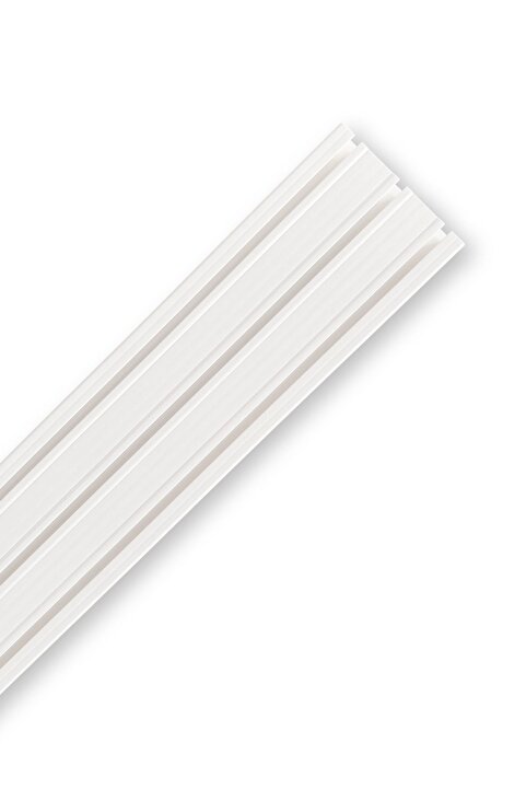 Fırat YapıMart Yapı Malzemeleri 3'lü 3 Raylı Perde Kornişi 2 Metre