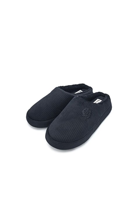 shoemio Bogart Siyah Erkek Ev Terliği