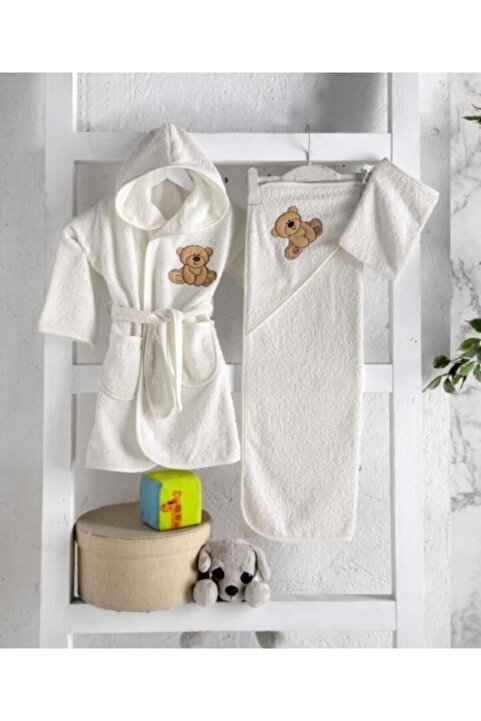 mixibaby Bebek Bornoz Seti
